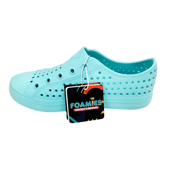 Skechers Foamies Mint Perforated Slip-On Shoes kids Lightweight size 2 - Picture 1 of 15